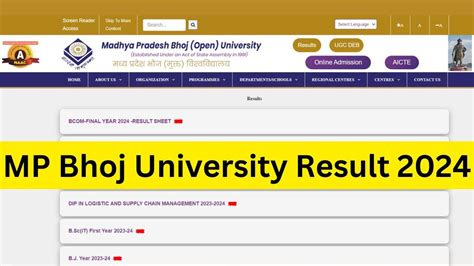 bsc bhoj result|MP Bhoj Result 2024 [OUT] – Check Exam Result.